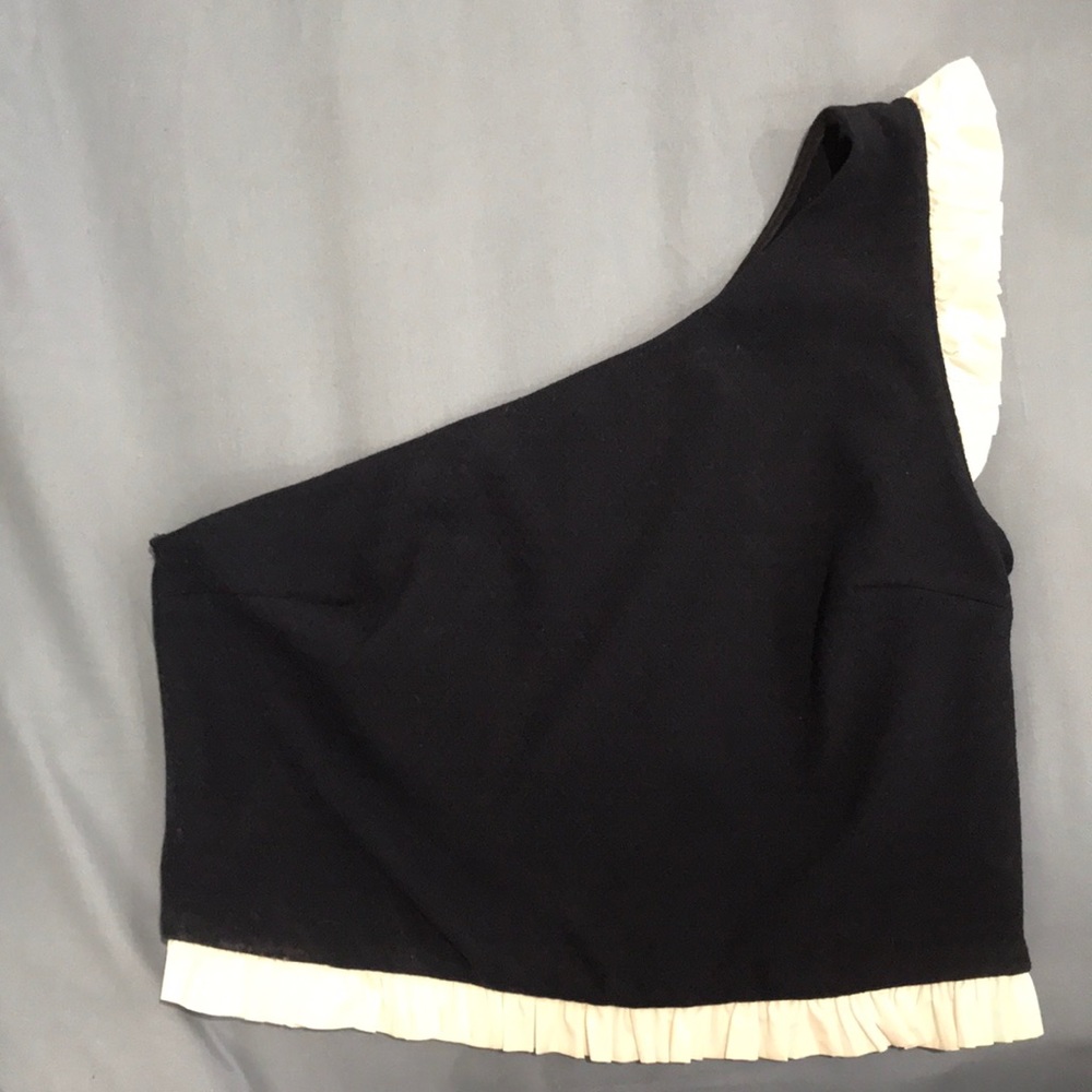 Zara one shoulder crop top size Large - Picture 3 of 4